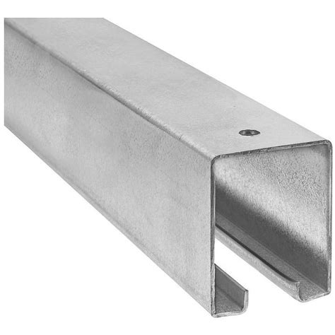 heavy-duty galvanized steel box rail|12 ft barn door rail.